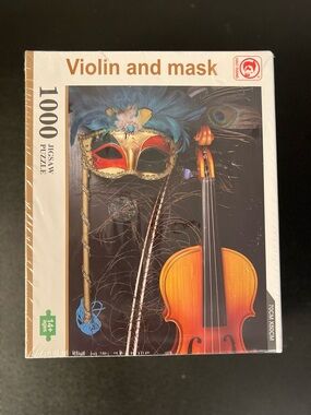 HAO XIANG: Violin And Mask - 1000 Pc Jigsaw Puzzle 19.7” X 27.6” New Sealed